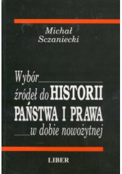 Wybór źródeł do Historii państwa i prawa