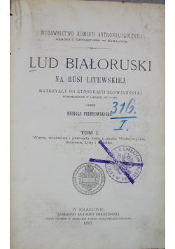 Lud białoruski na rusi litewskiej 1897r.