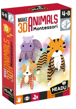Montessori Stwórz zwierzęta 3D HEADU