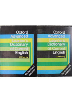 Oxford Advanced Learners Dictionary of Current English Tom I i II