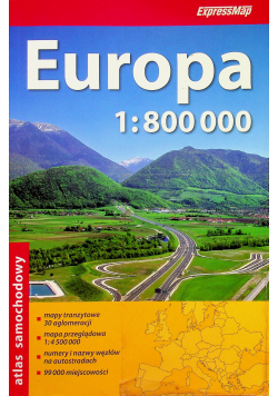 Atlas samochodowy Europa 1 : 800 000