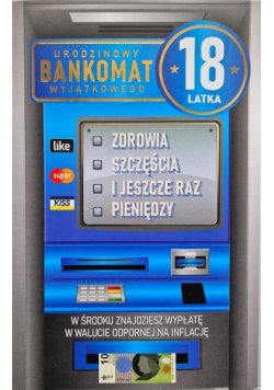 Karnet Urodziny 18 męskie