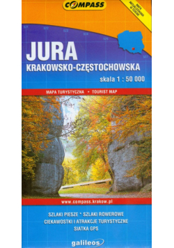 Jura Krakowsko-Częstochowska Mapa turystyczna 1:50 000