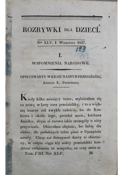 Rozrywki dla dzieciI numerz 1827