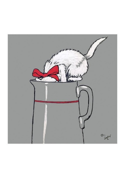 Karnet kwadrat z kopertą Thirsty Work