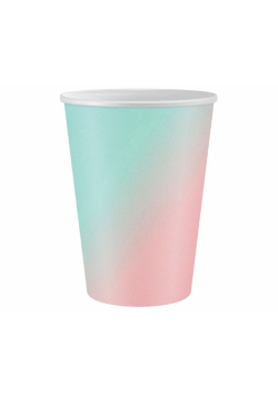 Kubeczki papierowe ombre 266ml 6szt