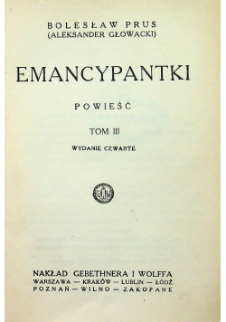 Emancypantki tom 3 1925 r.