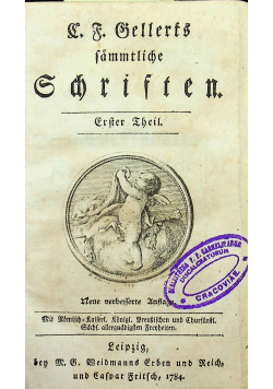 Semmtliche gchristen tom 1 i 2 1784 r