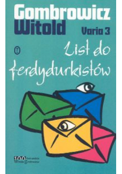 Varia 3 List do ferdydurkistów