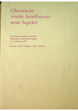 Chronische venose insuffizienz neue aspekte