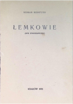 Łemkowie, 1936 r.