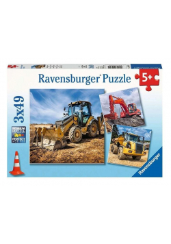 Puzzle 3x49 Maszyny budowlane