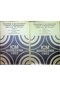 Proceedings of the International Congress of Mathematicians tom I i II