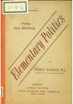 Elementary Politics 1905 r.
