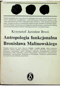 Antropologia funkcjonalna Bronisława Malinowskiego