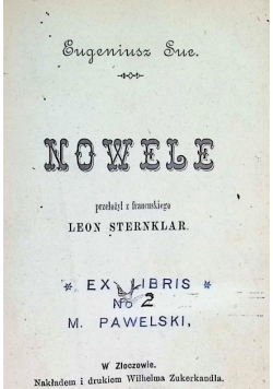 Nowele 1901 r.