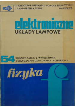 Elektroniczne układy lampowe 54 komplet tablic z wyposażeniem