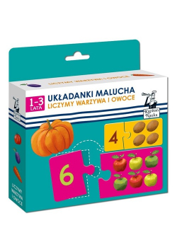 Układanki malucha. Liczymy warzywa i owoce