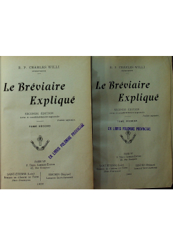 Le breviaire explique 2 Volumes 1922r