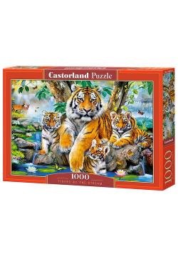 Puzzle 1000 Tigers by the Stream