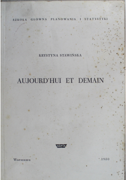 Aujourdhui Demain