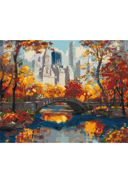 Malowanie po numerach - Złoty park 40x50cm