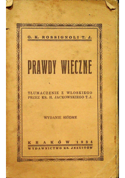 Prawdy wieczne 1934 r.