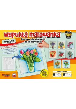 Wypukła malowanka - Kwiaty Zestaw 8 wzorów