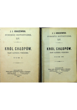 Król Chłopów 4 tomy 1881 r.