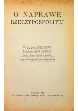 O Naprawę Rzeczypospolitej 1922 r.