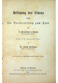 Heiligung des Lebens durch die Vorbereitung zum Code 1878r