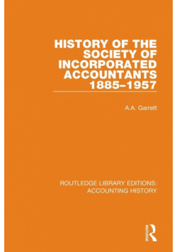 History of the Society of Incorporated Accountants 1885-1957