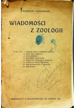 Wiadomości z zoologii 1910r