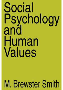 Social Psychology and Human Values