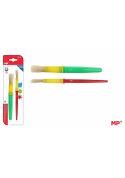 Pędzle dla dzieci z uchwytem Easy grip 2szt