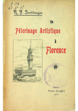 Un Peleriange artistique a Florence 1903 r