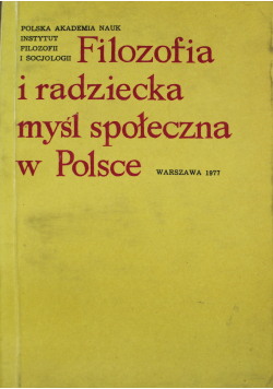Filozofia i radziecka myśl społeczna w Polsce