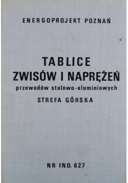 Tablice zwisów i naprężeń przewodów stalowo aluminiowych