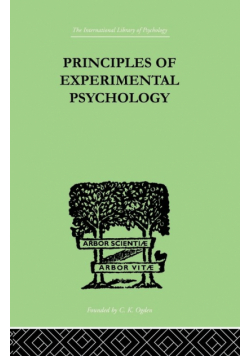 Principles Of Experimental Psychology