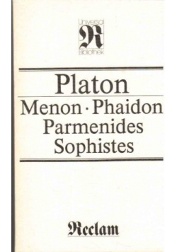 Menon Phaidon Parmenides Sophistes