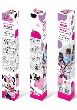 Kolorowanka podłogowa Minnie mouse