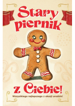 Karnet Urodziny Stary Piernik