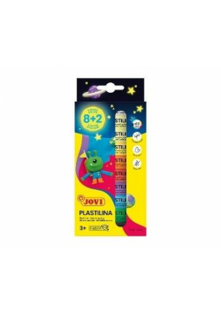 Plastelina 15g 8 basic kolor + 2 świecące w ciemn