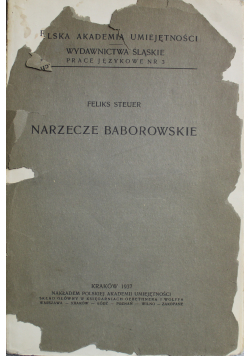 Narzecze Baborowskie 1937 r.