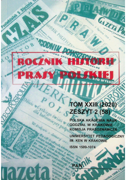 Rocznik Historii Prasy Polskiej Zeszyt 2
