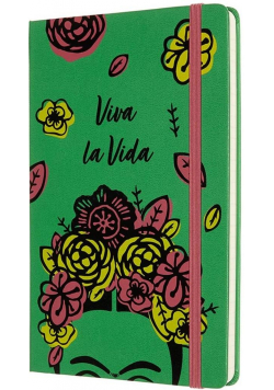 Notes Frida Kahlo 13x21 linia EL zielony MOLESKINE