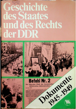 Geschichte des staates und des rechts der DDR