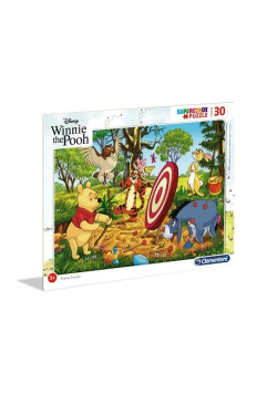 Puzzle SuperColor ramkowe 30 Winnie the Pooh mix wzorów