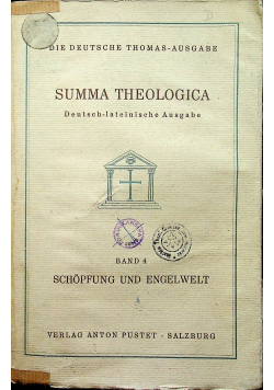 Summa Theologica band 4 1936 r.