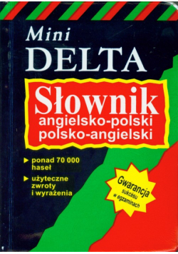 Mizera Elżbieta - Słownik angielsko polski polsko angielski Mini Delta